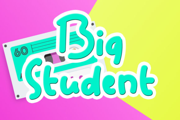 Big Student Font: A Chic and Sweet Display Typeface for Editorial Design
