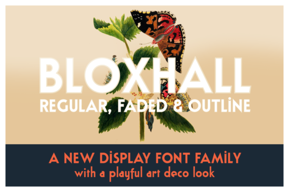 Bloxhall: A Display Font with Retro Appeal for Web Design
