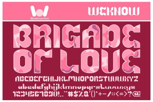 Brigade of Love: A Friendly Review of a Bold Display Font