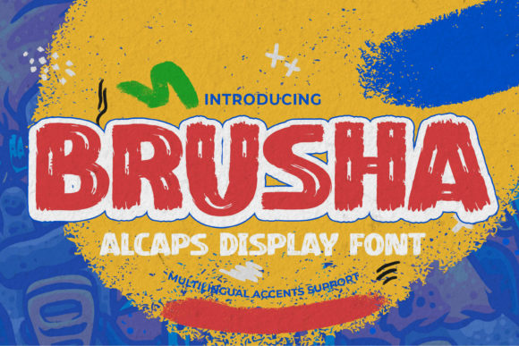 Brusha: A Bold Display Font for Assertive Branding