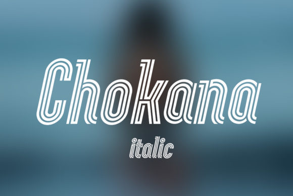 Chokana Italic: A Multi-Line Display Font for Vintage Branding