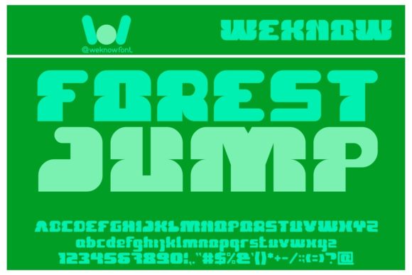 Forest Jump: A Bold Display Font for Consistent Branding