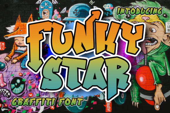 Funky Star: A Bold Display Font for Editorial Personality