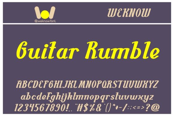 Guitar Rumble: The Font That Gives Your Brand a Unique Voice