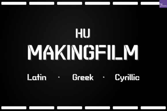 HU Makingfilm: A Vintage Display Font for Bold Branding