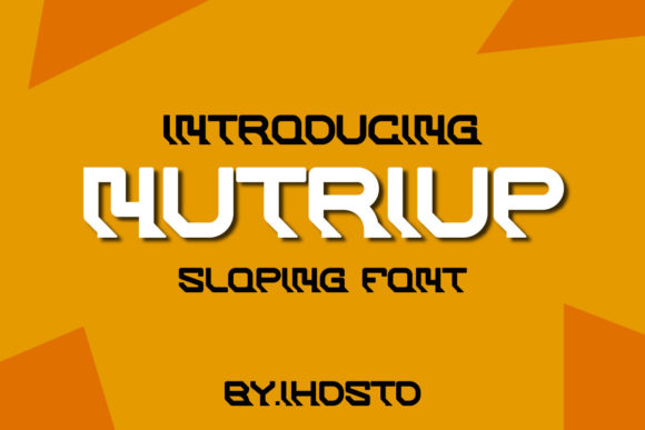 Nutriup: A Bold Display Font for Modern Marketing