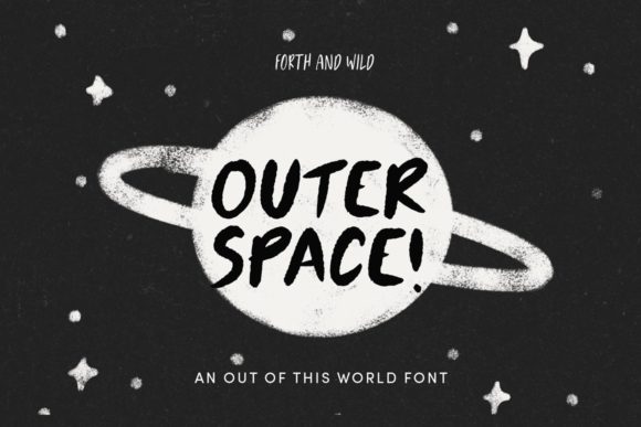 Outer Space: A Bold and Playful Font for Crafters