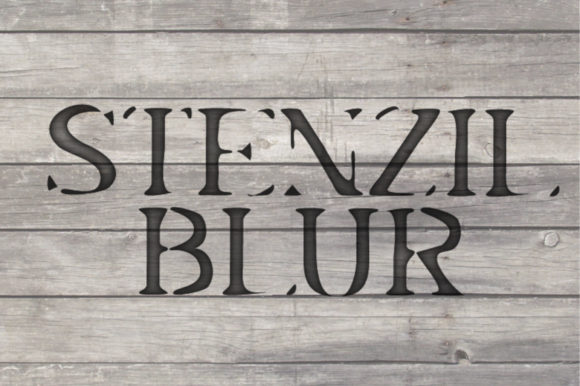 Stenzil Blur: The Font for Campaigns That Need to Stand Out