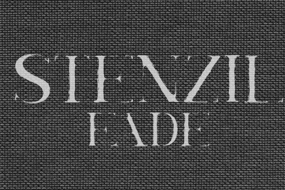 Stenzil Fade: A Display Font That Makes Handmade Products Pop