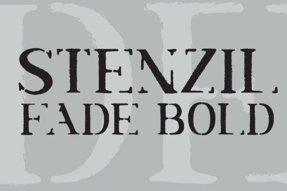 Stenzil Fade Bold: A Display Font for Digital Impact