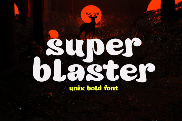 Super Blaster: A Playful Display Font for Editorial Personality