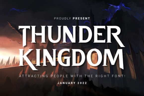 Thunder Kingdom: A Display Font Built for Commanding Attention