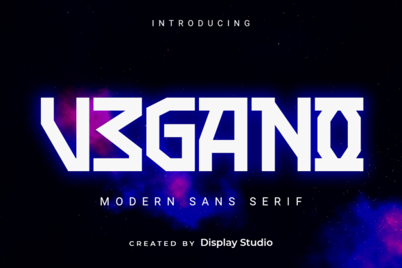 Vegano: A Display Font Designed for Digital Impact